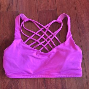 Lululemon Pink Sports Bra. Size 4.